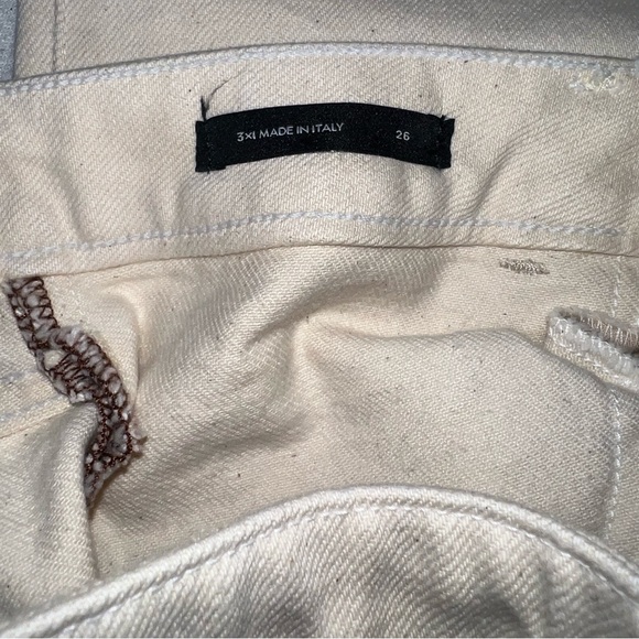 3 X 1 NYC Farrah Jeans in Winter White Wash - Size 26 - Picture 6 of 7